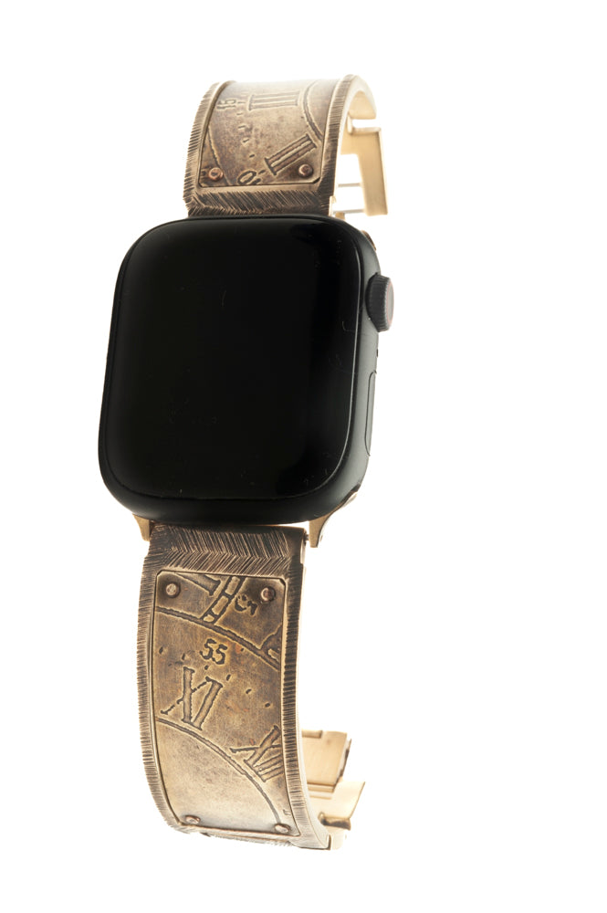 Tristan Apple Watch Band in Brass - Wide