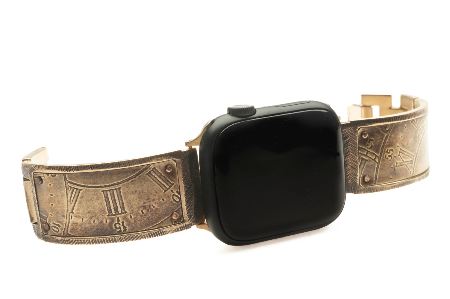 Tristan Apple Watch Band in Brass - Wide