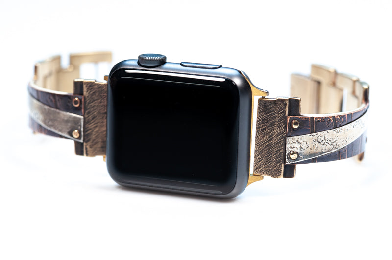 Uffizi Apple Watch Band in Copper and Silver